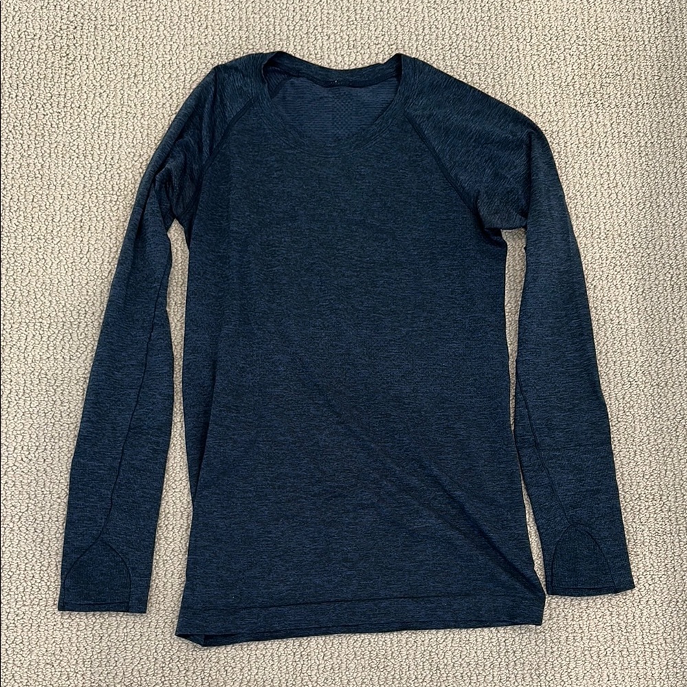 Dark Blue Long Sleeve Lululemon Shirt